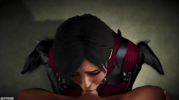 Ada Wong oral sex fellatio short hair girl animated 3d