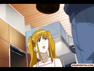 Busty hentai Japanese riding cock and cumface