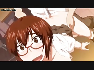 Hentai babe loving anal dildo