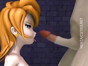 Hentai teenie bitch taking a big dick