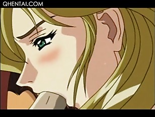 Lusty hentai girls licking and fingering assets in hot threesome
