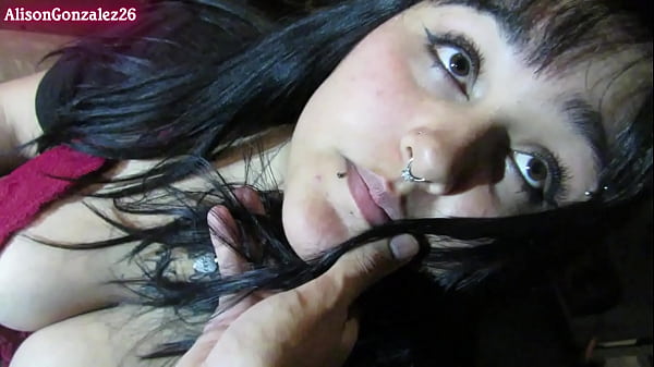 POV chubby girl sucking cock deep in her throat before her parents discover her