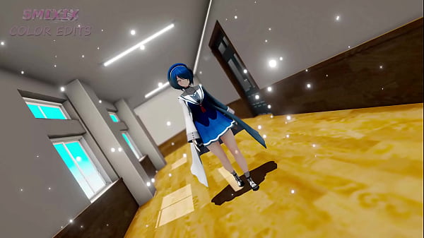 Time Stop Hentai Otdmtmk Vtuber Aogr Undress Sex School Corridor Mmd 3D Blue Hair (CLIP)