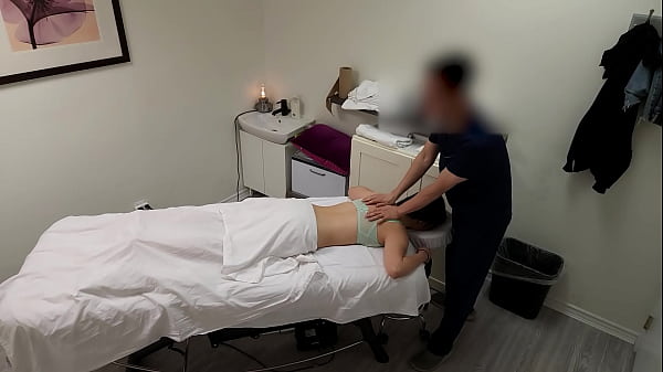 A gorgeous Japanese waitress who was like “no, no, no, I have a boyfriend” when her massage therapist was about to fuck her pussy, but she finished her massage with a big smile on her face